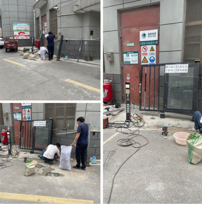 修复大门除隐患,确保住户安全出行