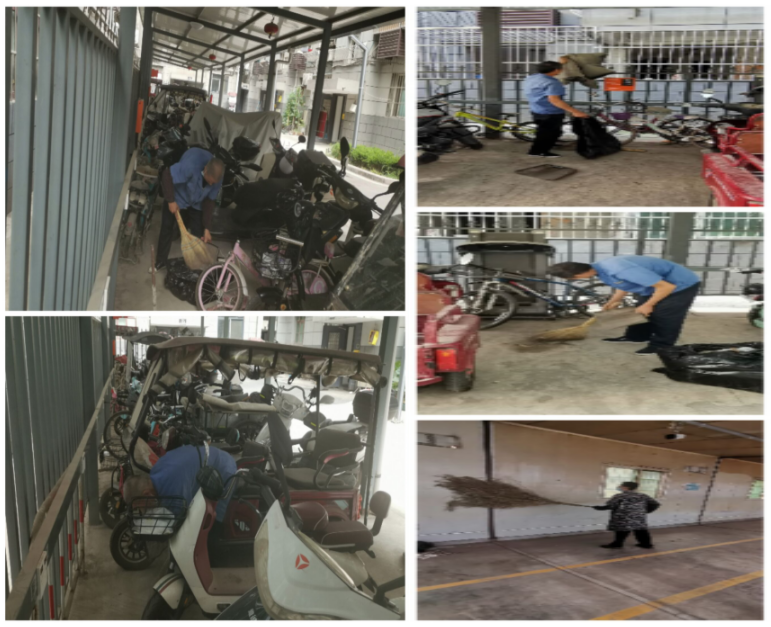 清理车棚卫生，共筑整洁家园