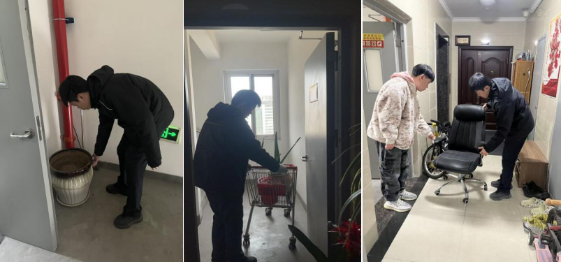 清理消防通道杂物 守护家园生命通道